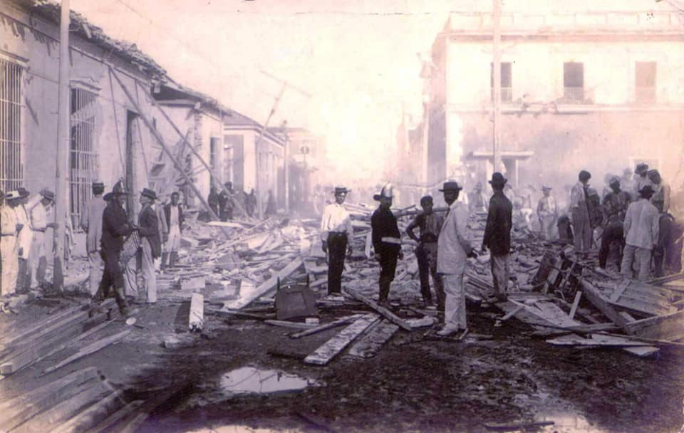 explosión de la ferretería en Cienfuegos